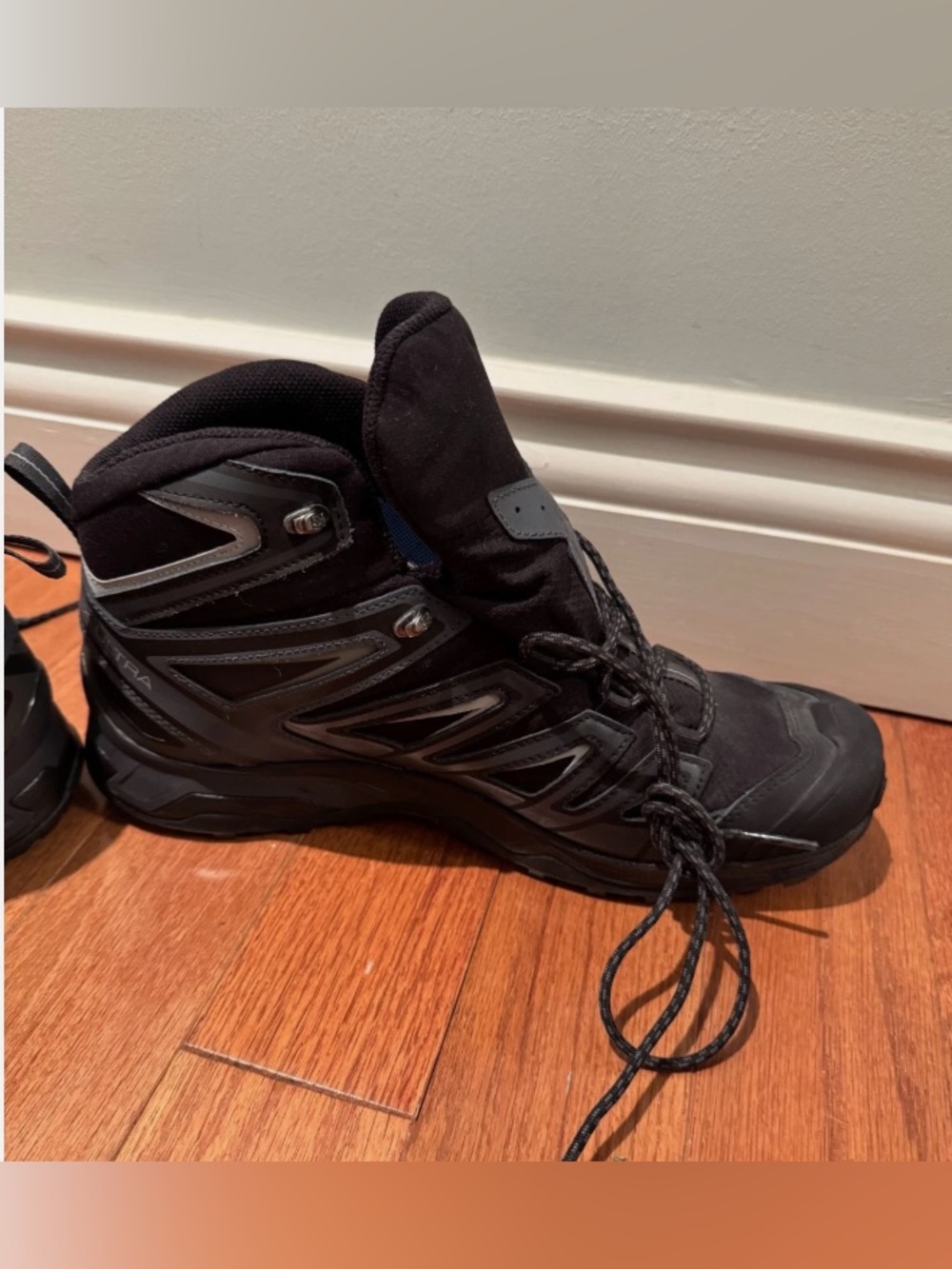 Salomon X Ultra Mid GTX Hiking Boots Men’s 12 Black Gore-Tex Waterproof - Picture 3 of 12